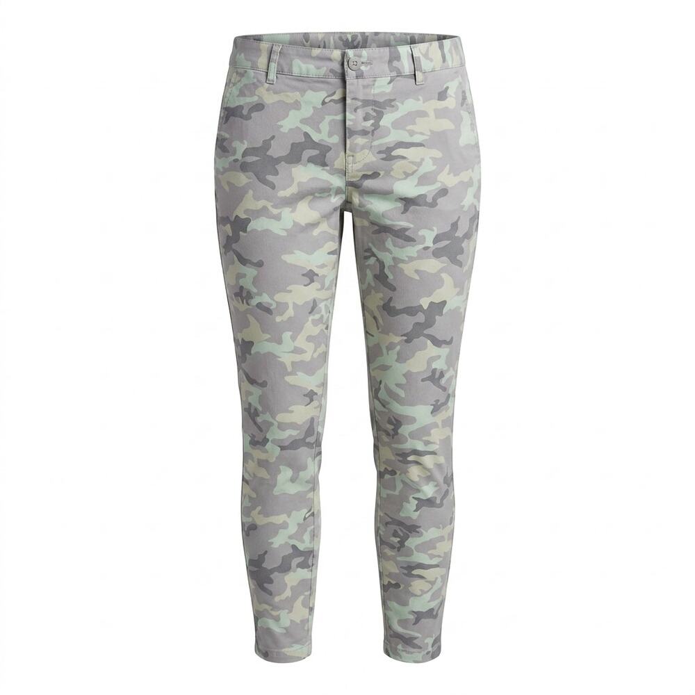 Gap Skinny Mini Gray Camo Camouflage Khaki Pants Women Size 6